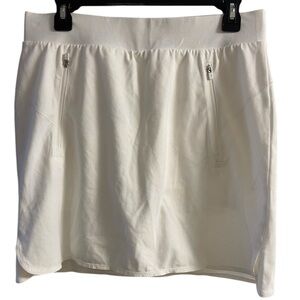 Talbots‎ White Mini Skirt Skort Athletic Stretchy Medium Petite